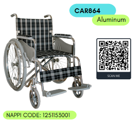 Wheelchair CAR864 ALUMINUM