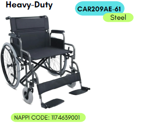 Wheelchar CAR209AE-61 Bariatric Steel